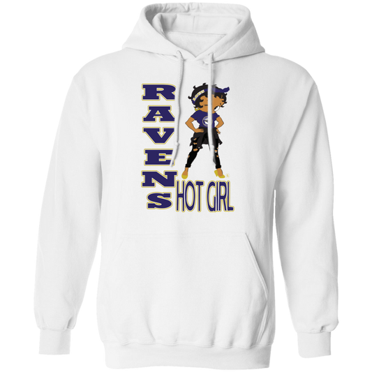 Ravens Hot Girl - Unisex Pullover Hoodie