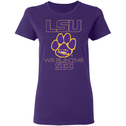 LSU - We Run The SEC - Women's 5.3 oz. Tee