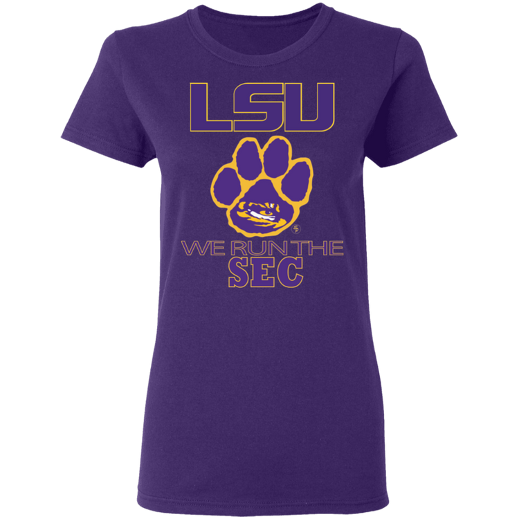 LSU - We Run The SEC - Women's 5.3 oz. Tee