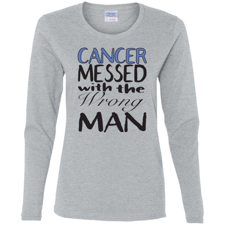 Prostate Cancer Wrong Man - Women's LS Tee