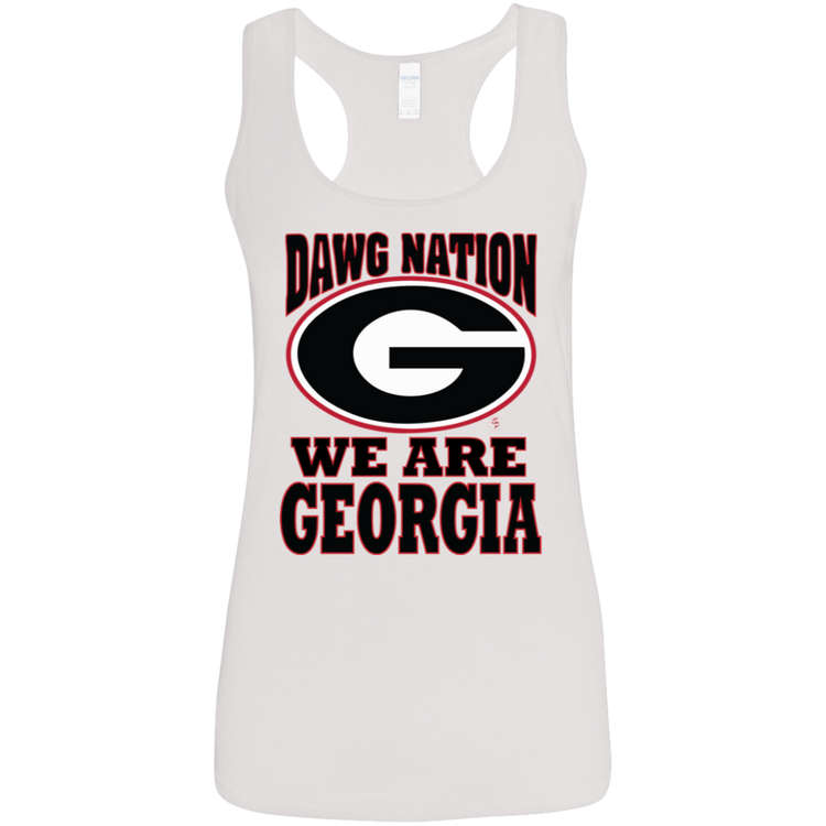 UGA - Dawg Nation - Women's Softstyle Racerback Tank