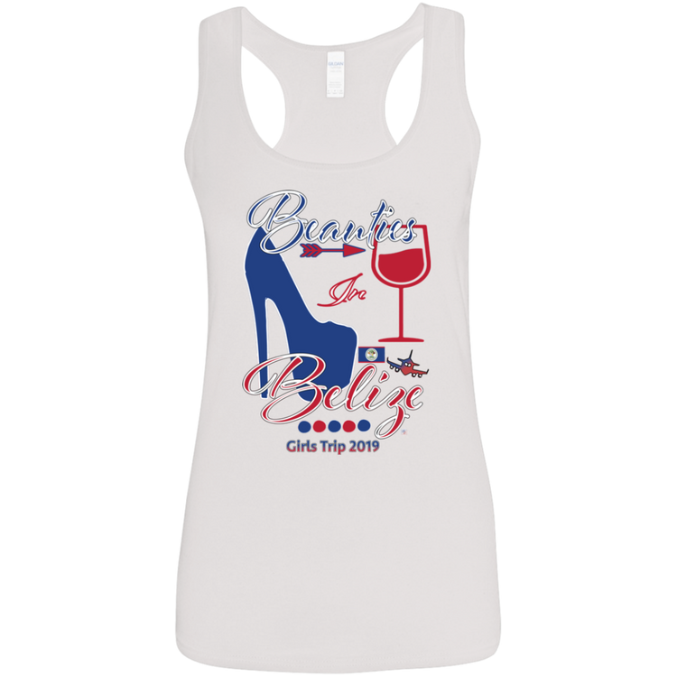 Beauties In Belize - Women's Softstyle Racerback Tank