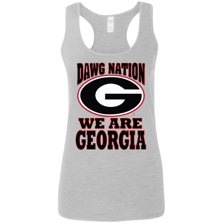 UGA - Dawg Nation - Women's Softstyle Racerback Tank