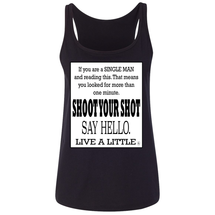 Man Shoot Your Shot - Black Label Women's Relaxed Tank