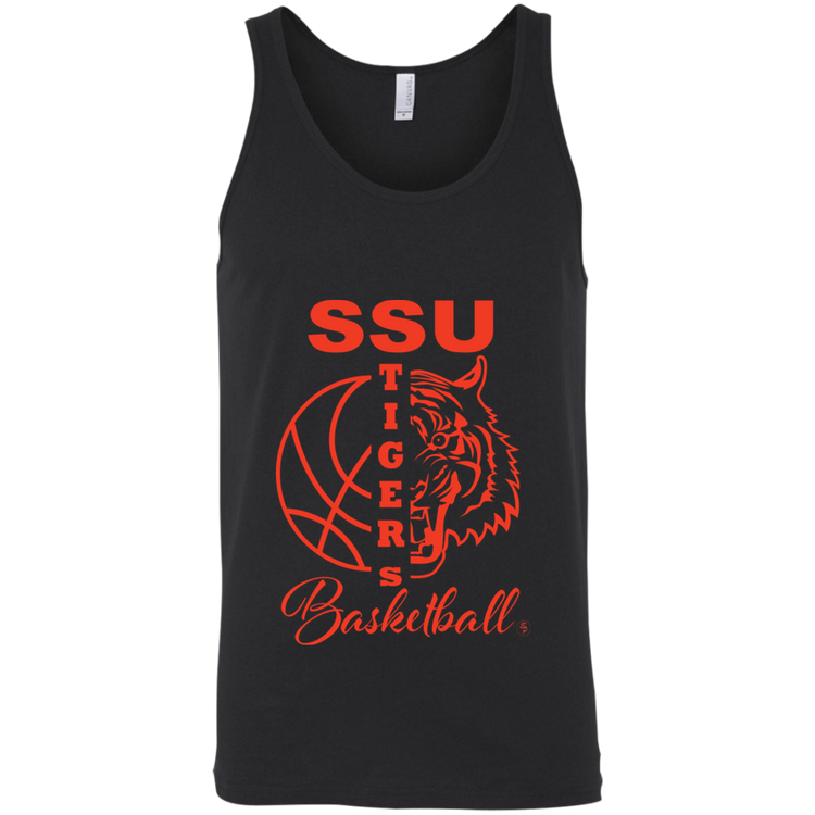 SSU - Tigers Basketball - Orange - Fashion Fitted Unisex Tank