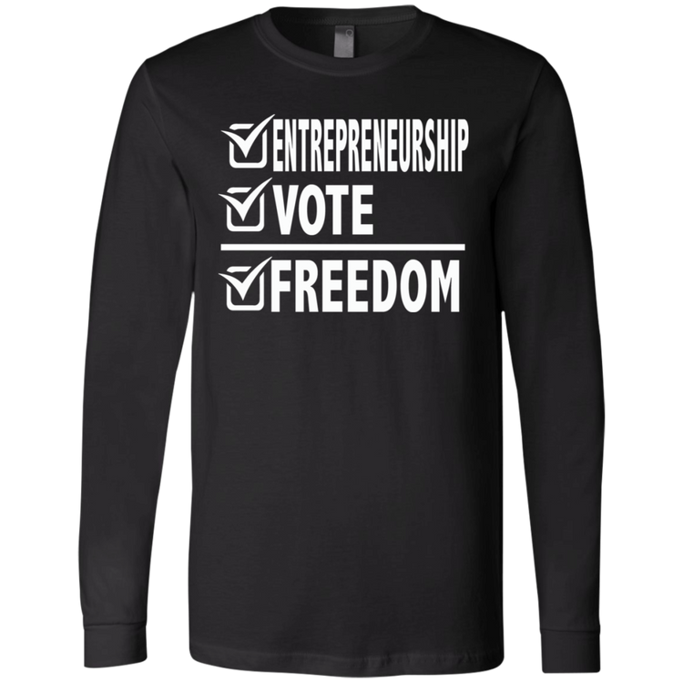 Entrepreneurship + Vote + Freedom