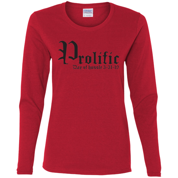 Prolific - Day of Hussle - Black - Women's LS Tee