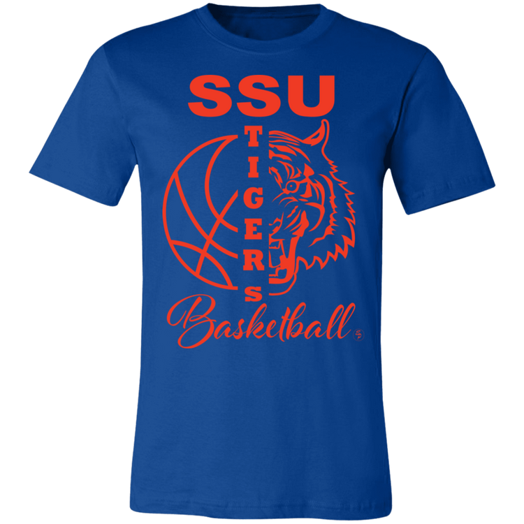 SSU - Tigers Basketball - Orange - Fashion Fitted Short-Sleeve T-Shirt