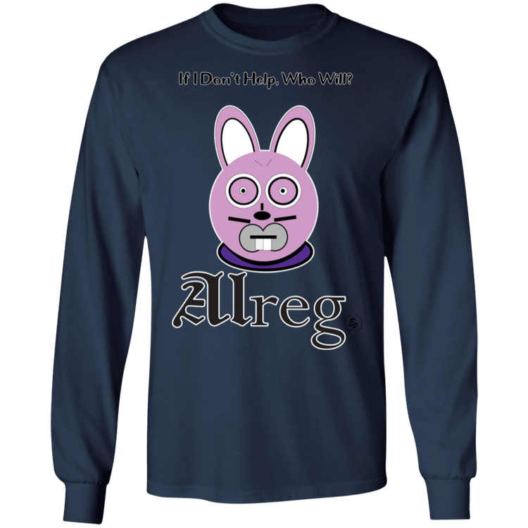 Alreg Adventures - Alreg Rabbit - If I dont help who will - Men's LS Tee