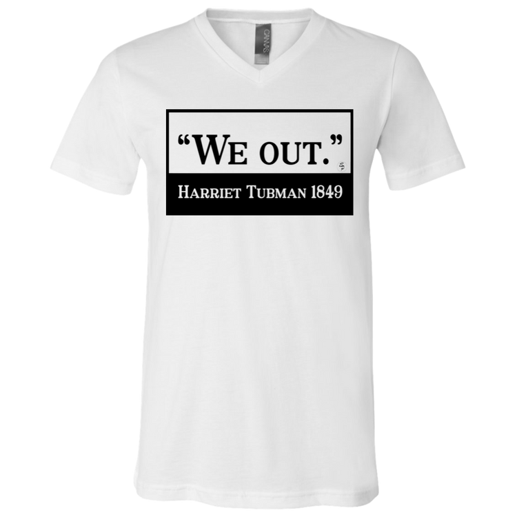 Tubman - We Out - Black - Fashion Fitted Men's V-Neck T-Shirt