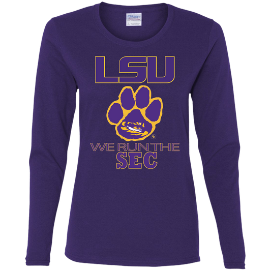 LSU - We Run The SEC - Women's LS Tee