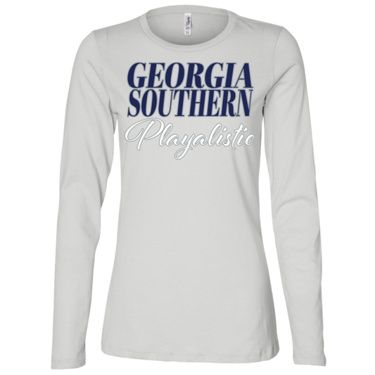 GA Southern - Southern Playalistic - Fashion Fitted Women's Jersey LS Missy Fit