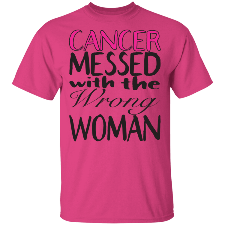 Breast Cancer Messed With The Wrong Woman - Men's Tee