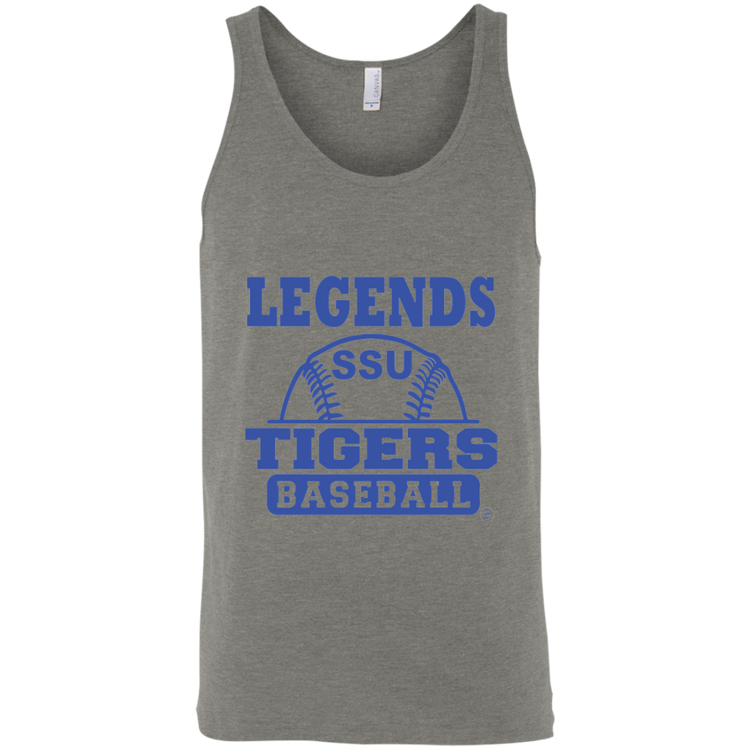 SSU - Tigers Baseball - Blue - Fashion Fitted Unisex Tank