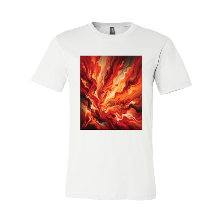 Sunset Blaze Abstract - Unisex Tee