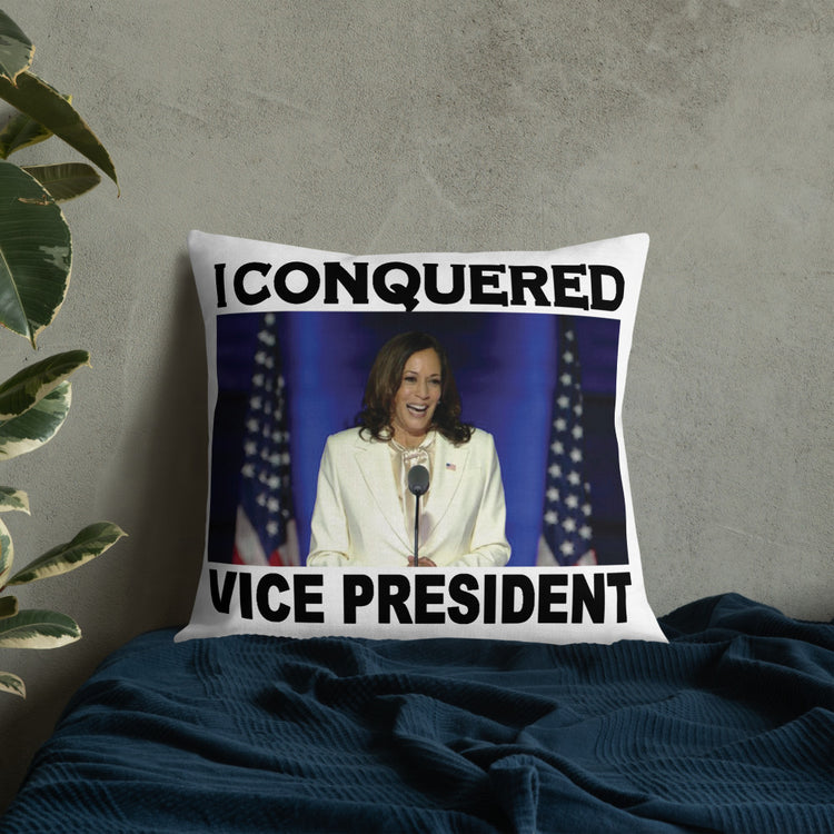 VP - I CONQUERED - Premium Pillow